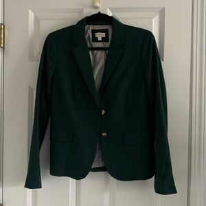I. Crew Factory Schoolboy Blazer in Hunter Green